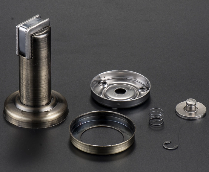 Monté sur le corps en alliage de zinc magnétique rond d'arrêts de porte de Catchinterior sur la porte de mur