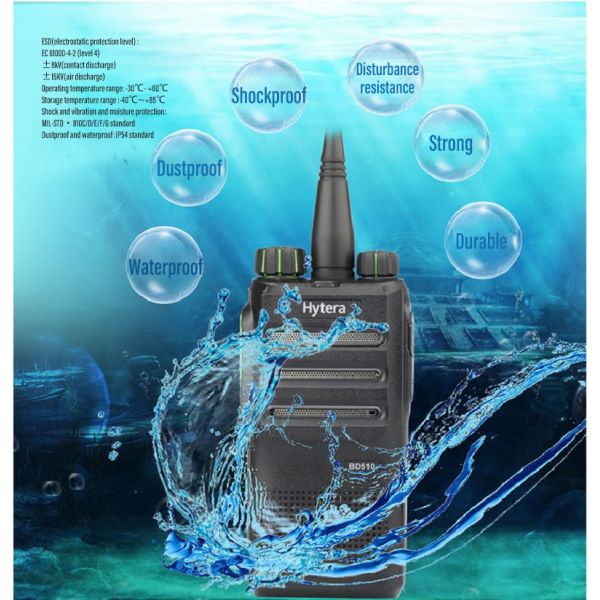 0-5 км ручной MSTAR Walkie Talkie BD510 Бизнес DMR портативное двухстороннее радио UHF 400-470MHZ
