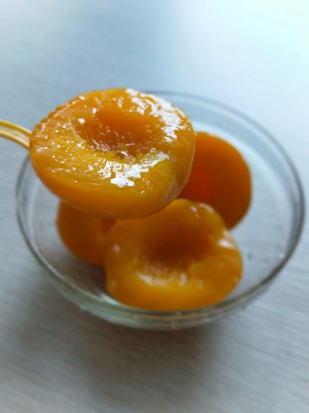 Halves Sweet Canned Yellow Peach In Syrup Canned Food , HACCP BRC Listed
