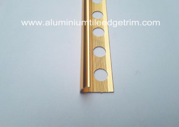 10mm Aluminium Tile Edge Trim , Anti - Oxidation Metal Trim Pieces For Tile 
