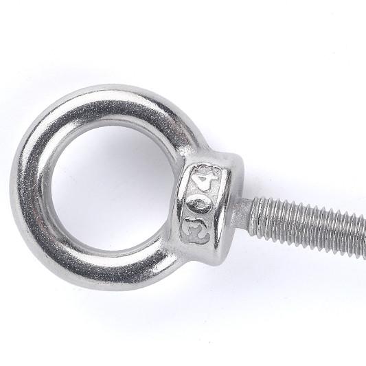 M4-M72 SS304 Stainless Steel Eye Bolt Drop Forged Din 580 Lifting Eye Bolt