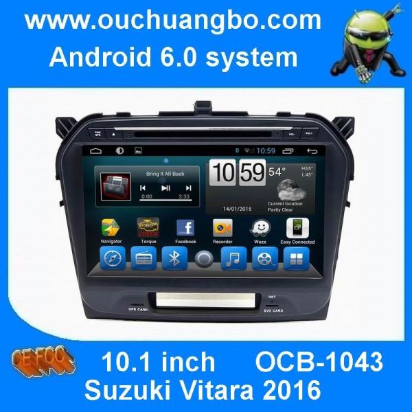 Ouchuangbo car radio 10.1 inch android 6.0 for Suzuki Grand Vitara 2016 with  steering wheel control bluetooth USB