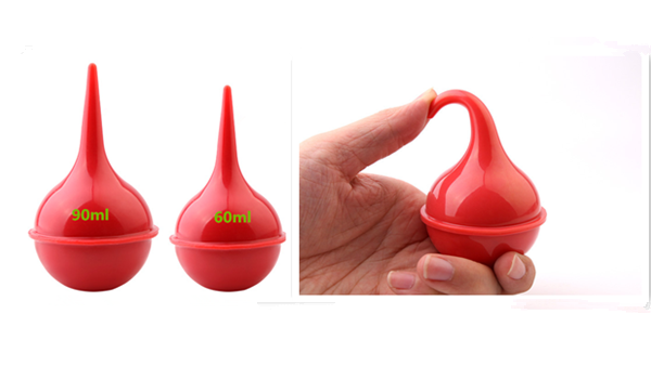Hospital Consumable Medical Supplies Ear Bulb Suction Syringe Durable 90ml