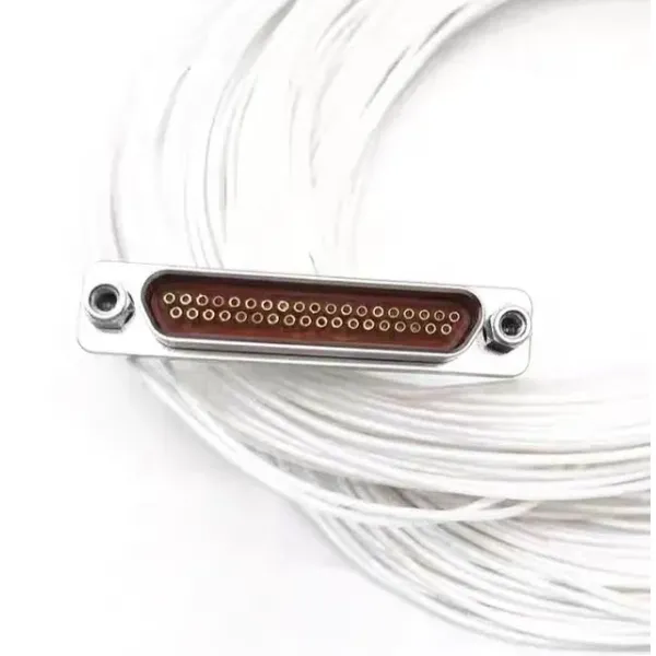J30j-37zkp 37-Pin Rectangular Connector Male and Female Plug Sockets with Wires.
