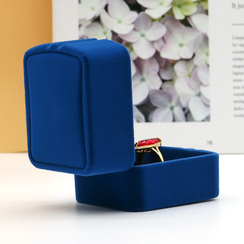 Luxury Velvet Jewellery Box For Earrings Rings Necklaces Custom Colour