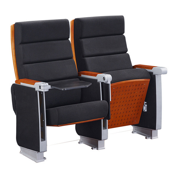 Отлитые в форму алюминиевые стулья аудитории складчатости руки