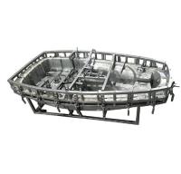 Alta durabilidad de aluminio CNC Custom Rotomolding Molde de buque integrado de molde de rotación