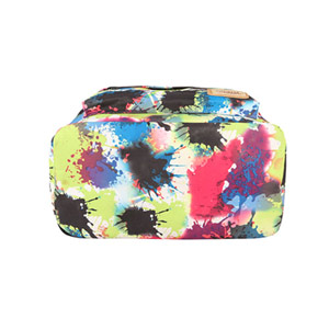 Colorful Graffiti nylon school Backpack for girls with laptop bags
