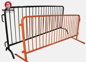 Galvanized 120mm Pedestrian Control Barriers Safety Crowd Control