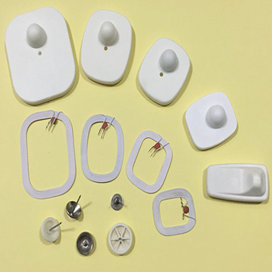 La etiqueta del RF de la ropa del supermercado con el logotipo aumentado/suavemente seguridad marca con etiqueta