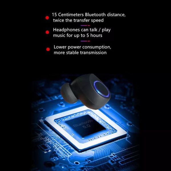 Waterproof 50mAh Earbud Wireless Bluetooth In Ear Headphones