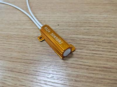 RX24 50W 50RJ Résistants en aluminium doré avec câblage 50 Ohm Résistants en aluminium