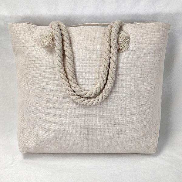 Custom Sublimation Blank Linen Tote Bag For Sublimation Photos Printing