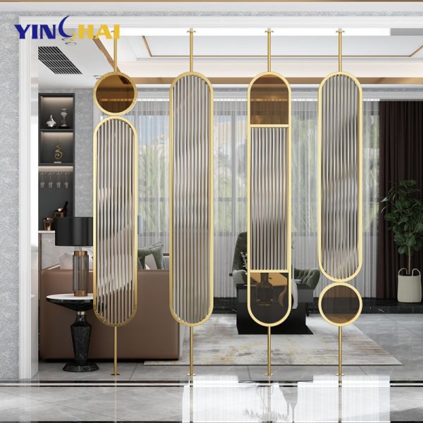 Salon Separator Stainless Steel Room Partition For 4 Fans And Soundproof