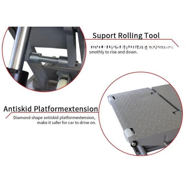 3000kg-3500kg Lifting Capacity Mid Rise Scissor Car Lift for Portable Car Maintenance