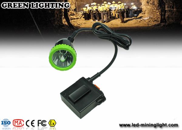 Long wire LED Mining Lamps With 1500mA 3.7V Lithium Battery , Impact Resistant Headlamp