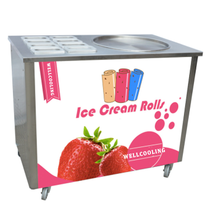 High Quality Fast Cooling Thailand Style Manual Fried/roll Fried Ice Cream Machine