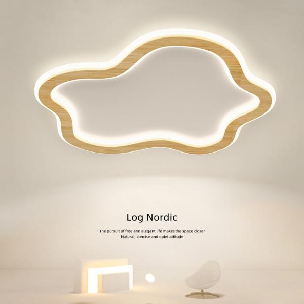 Modern Ceiling Lights Living Room Art dero Cloud round Wooden ceiling lights(WH-WA-50)