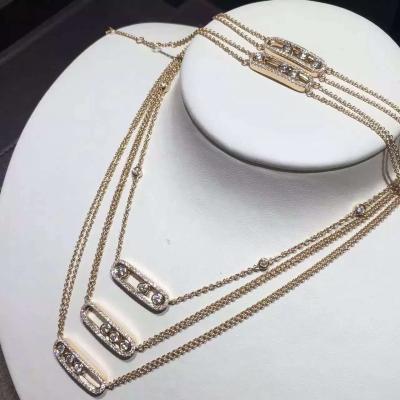  move diamond necklace in yellow gold paris fine jewelry worldwide shipping