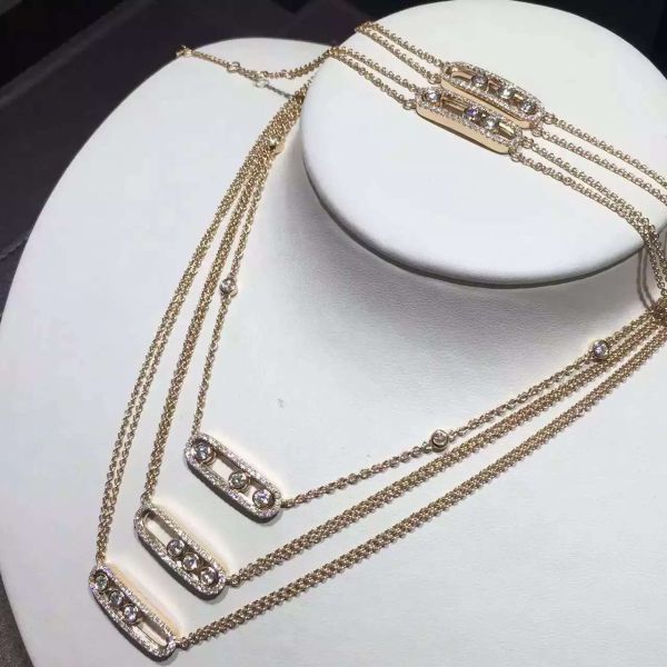 move diamond necklace in yellow gold paris fine jewelry worldwide shipping