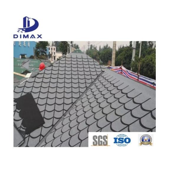 2layers Colored Stone Coated Fiberglass Asphalt Roof Shingles Fireproof