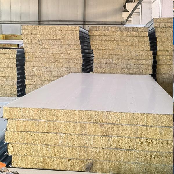 High Strength Glass Panel Sandwich Rockwool With Class A1 Fire Rating And Tensile Strength ≥7.5kPa
