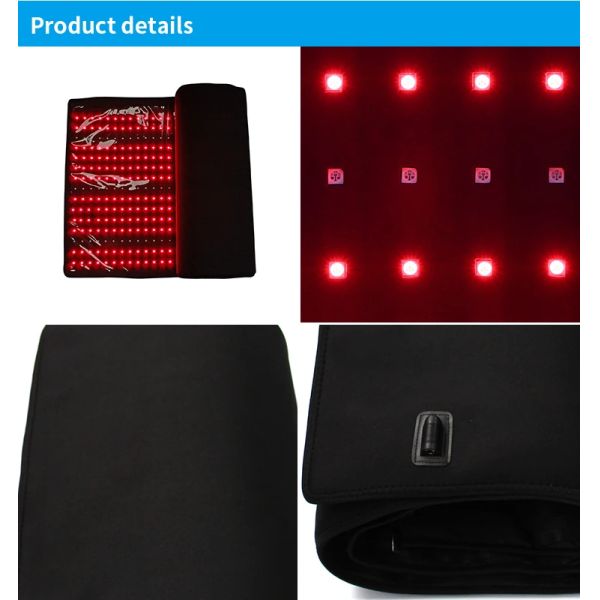 Целое тело Красный свет терапия подкладки йога Мат подсвеченный инфракрасный свет одеяло