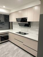 Artificial Stone Three Section Track Export Packing Cabinet Wooden Closet
