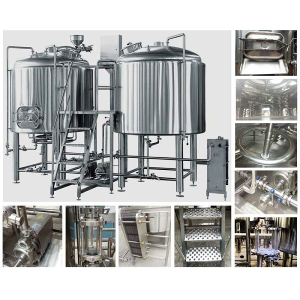 304 Stainless Steel 3 Kettle Brew System