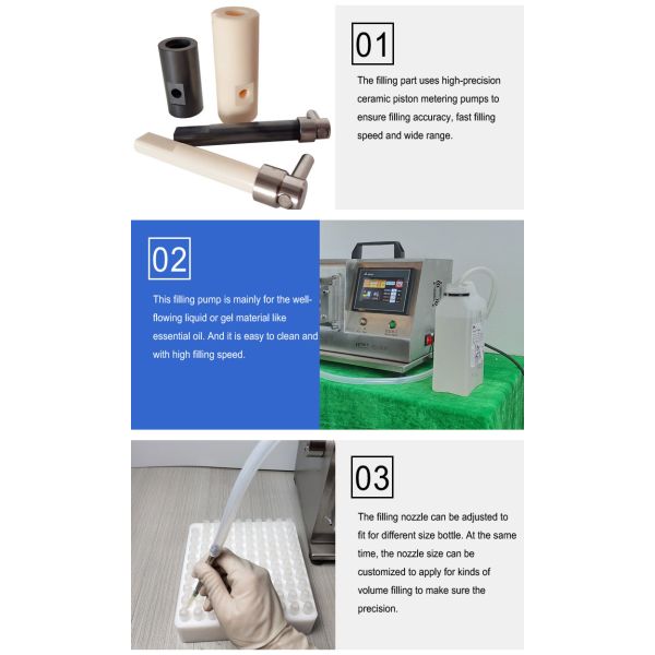 машина завалки эфирного масла 5мл ручная настольная с высоким насосом Пресион