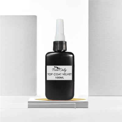 Uv Gel Nail Matte Top Coat Gel Oem &Odm 1kg ECO-friendly Velvet Matte Top Coat Gel