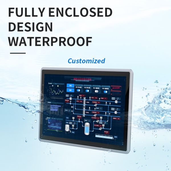 21.5 Inch Industrial Panel PC with Capacitive Touch Display and Wide Temperature Support in Full Aluminum Alloy