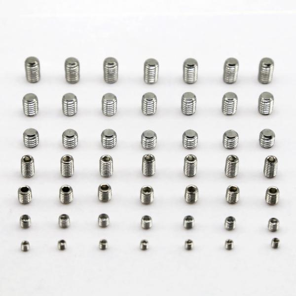 Stainless Steel Socket Set Screws Hexagon Socket Flat Head Set Screws Hexagon Socket Drive Cone Point Screws