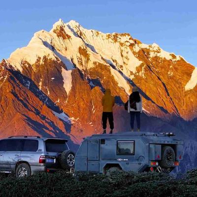 Family Pop Up Travel Trailers Airbag Suspension Lightweight Pop Up Campers