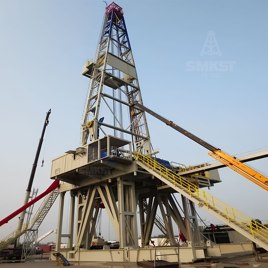 1000HP Land Drilling Rig API Certified ZJ40 Drilling Rig Skid Mounted For Oil Field
