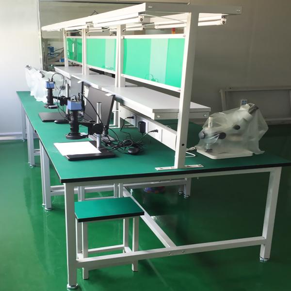 Industrial Aluminium ESD Workbench 240x120cm with 40W LED and 1 Year Warranty for Cleanroom Assembly