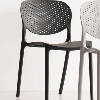 High Quality China Back Breathable Colorful Dining Stackable Plastic Chairs