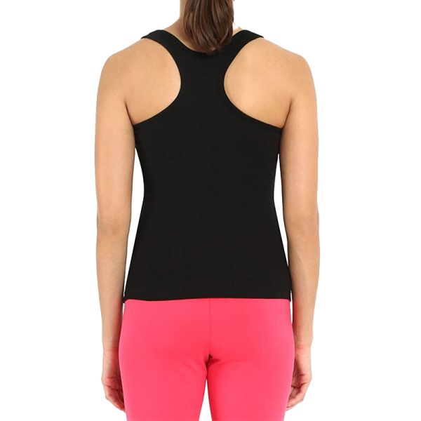 Popular Lightweight Summer Custom Logo Cotton Sport Wear Black Tank Top for Women