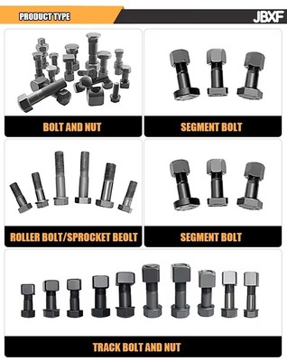 Komatsu PC200‑8 Track Bolt M22×65mm 12.9 Grade OEM 154‑27‑12320 Excavator Undercarriage