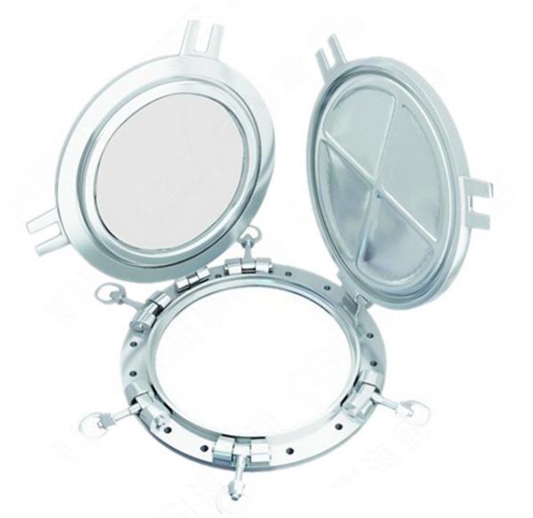 Hinged Circle Marine Windows Side Scuttle With Storm cover