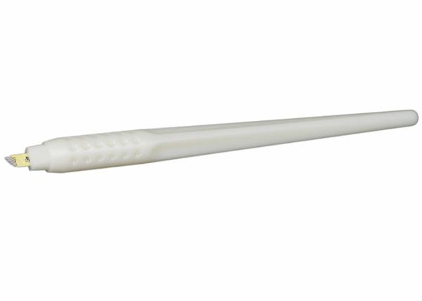 White Microblading Disposable Eyebrow Pen For Training / Permanent Makeup Eyebrow Tattoo