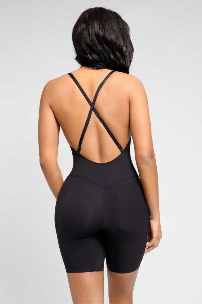 Conjunto de roupas de forma de cintura alta, controle de barriga e levantador de nádegas, material de spandex / nylon para mulheres