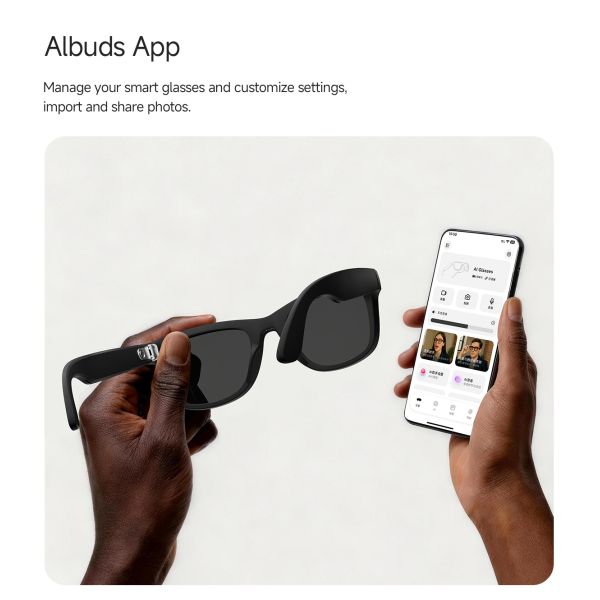 8MP MT5 Ultra Al Smart Recording Glasses With Charging Case 2026