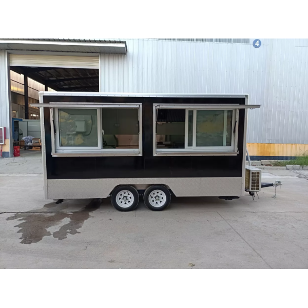 4 Wheels Technology Mobile Beauty Spa Salon Trailer for Dairy Products Long Service Life
