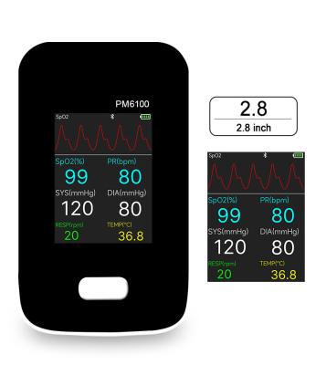 PM6100 Monitor de Paciente Veterinário Diagnóstico Multiparâmetro com Suporte de Carregamento de Mesa