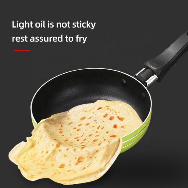 Factory Price Cookware 12/14/16 CM Multi-color Frypan Non Stick Mini Pans Eggs Cooking Pan Fry Pans With Bakelite Handle