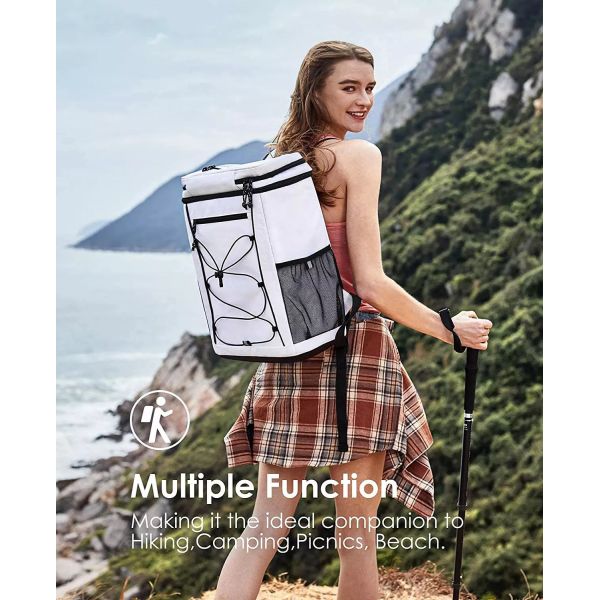 Camping Hiking Fishing 100% Waterproof Insulated Backpack Cooler For Lunch Or Drink