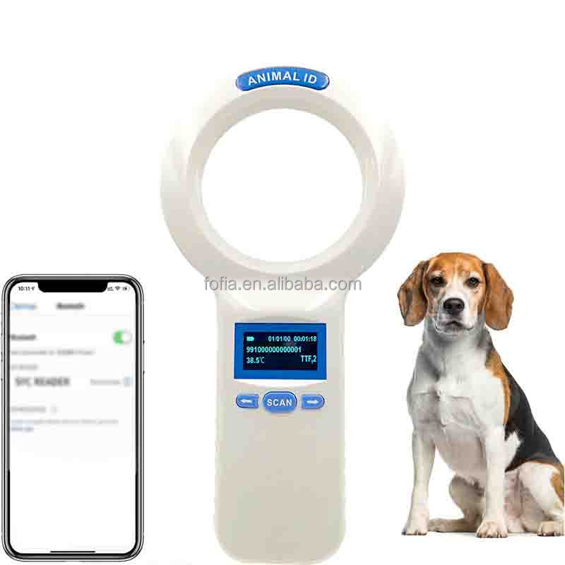 Waterproof FOFIA PT200 RFID Card Reader 128x64 OLED Screen Long Distance Reading (10-20m) ISO11784/5 Protocol 860-960mhz