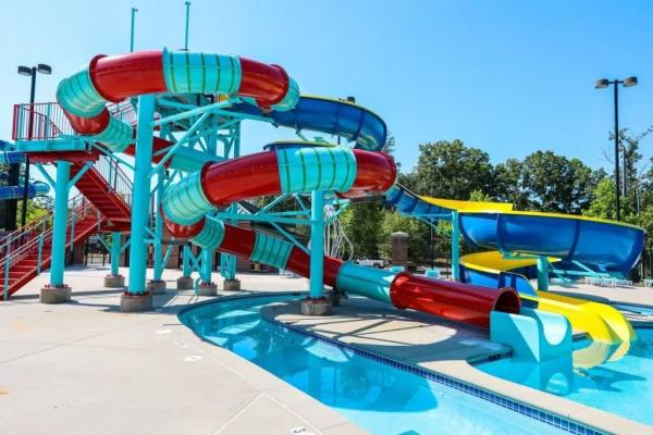 Water Amusement Park Ride Party Equipment Commercial Fiberglass Water Slide