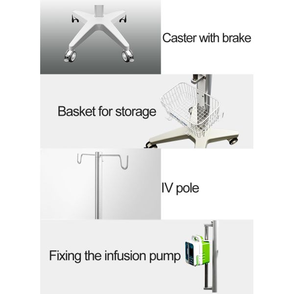 Infusion Pump Molibe IV Pole Hospital Bed Accessories Stand
